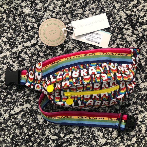 Stella McCartney Logo Rainbow Bum Bag Fanny Pack - Picture 9 of 14